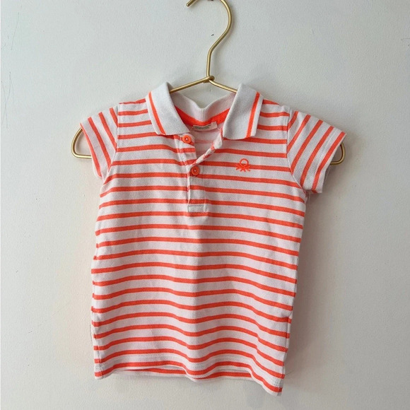 United Colors of Benneton Polo kids stripe 12-18 months - Picture 3 of 5